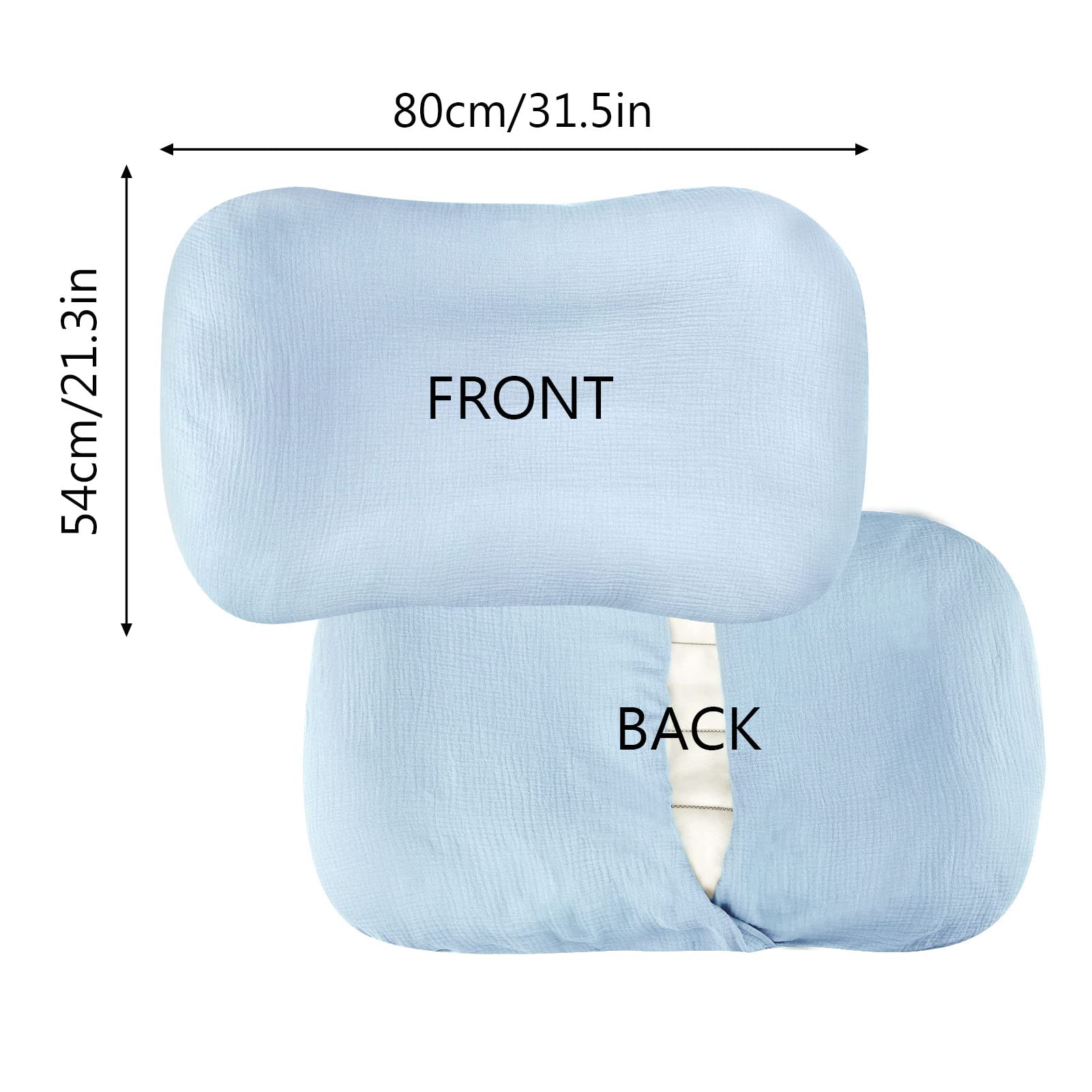 Hooyax muslin baby lounger cover easy care; machine washable and quick drying.