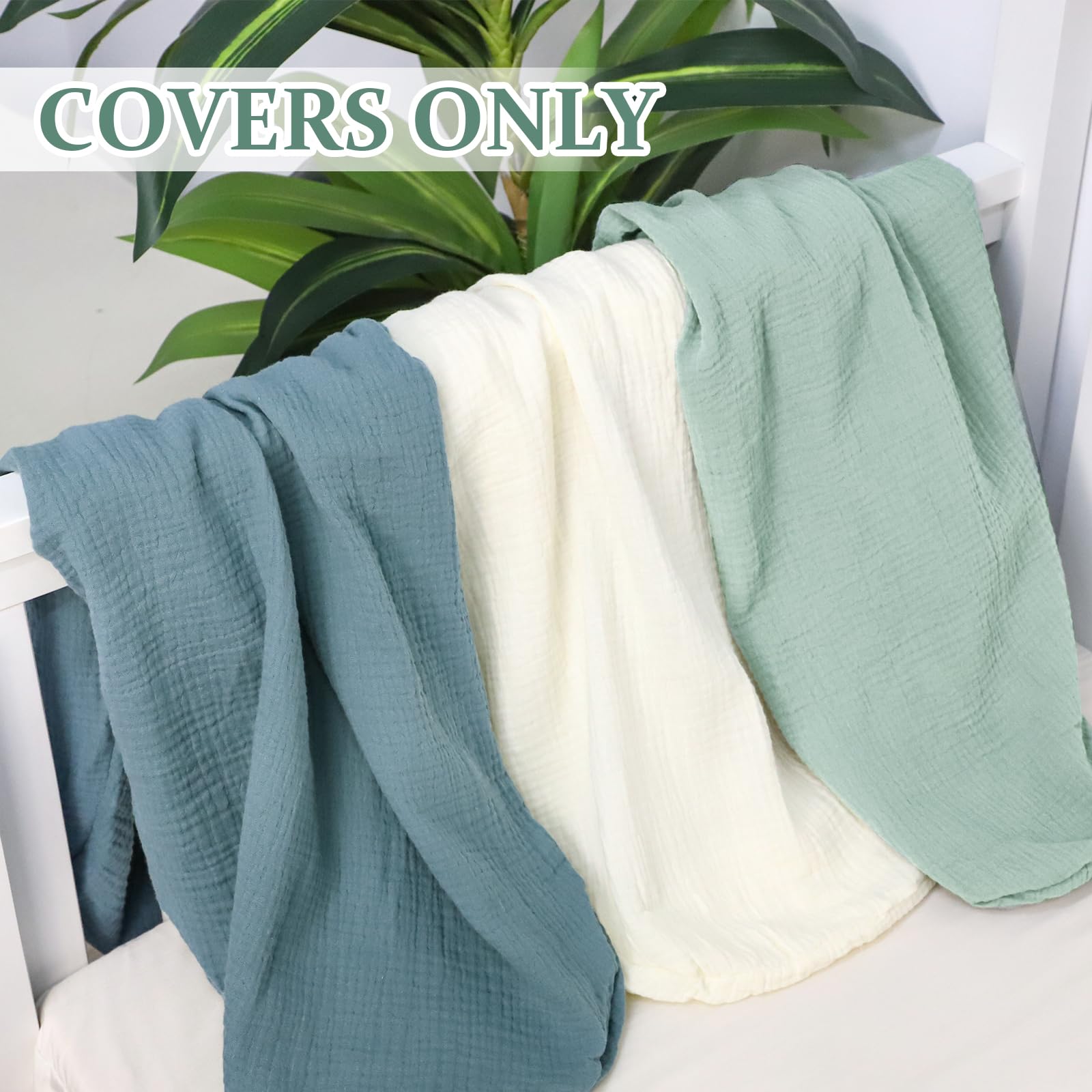 Hooyax muslin cover demonstrates envelope closure for quick, secure fit.