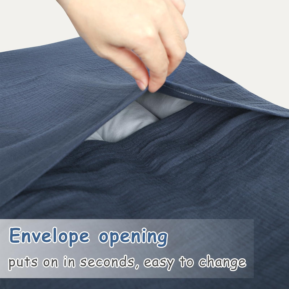 Hooyax Muslin Baby Lounger Cover envelope design: quick, secure fitting