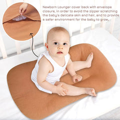 Hooyax Muslin Baby Lounger Cover fits most loungers with secure envelope closure.