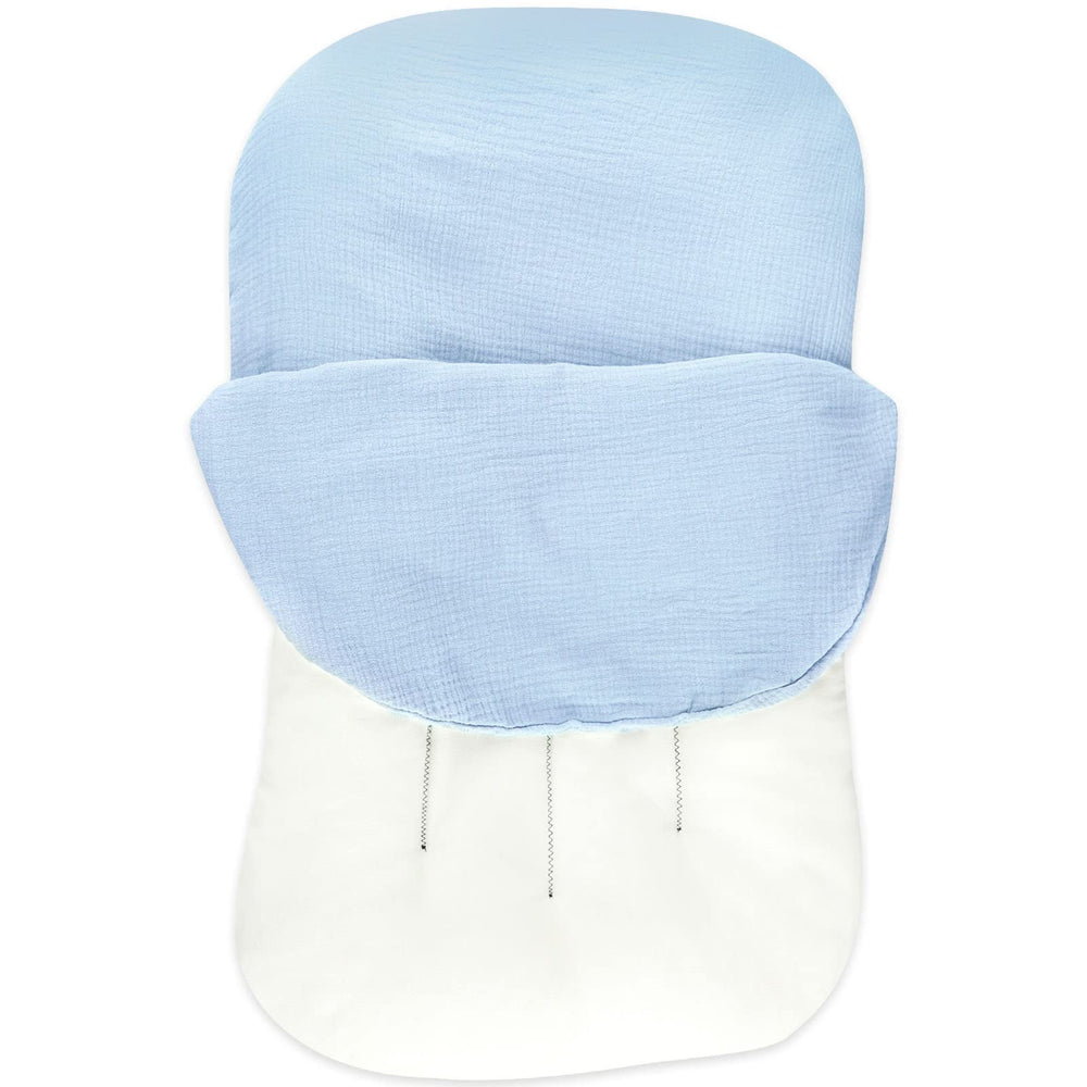 Hooyax muslin baby lounger cover reinforced stitching for lasting use.
