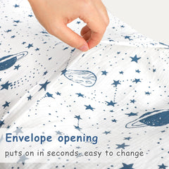 Hooyax lounger cover reinforced-stitching supports durability through many washes.