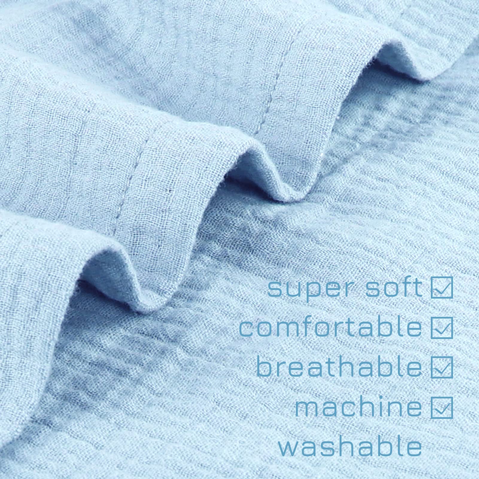Hooyax muslin baby lounger cover soft texture enhancing gentle newborn comfort.