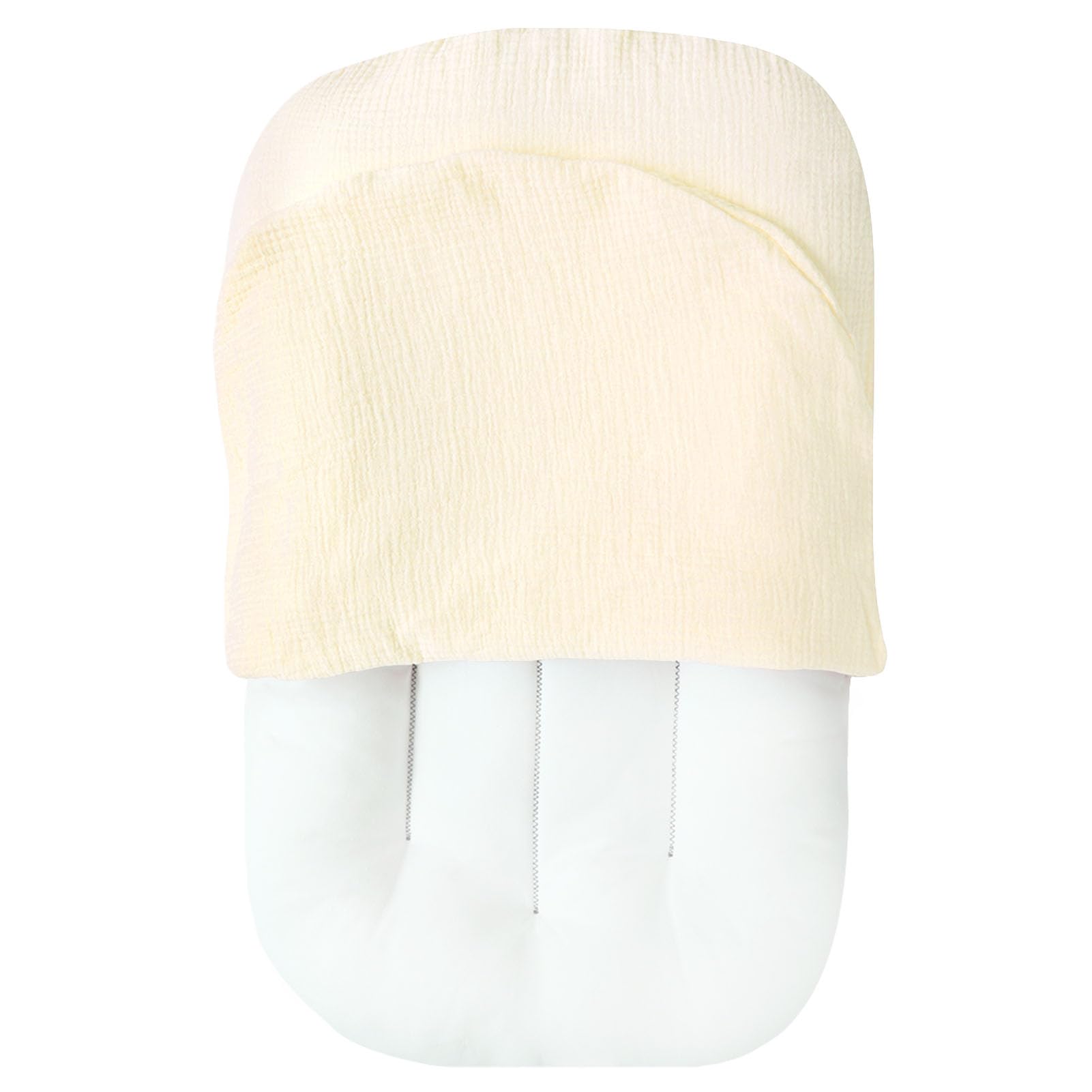 Beige tone Hooyax muslin lounger cover keeps loungers tidy