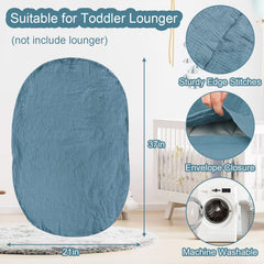 Hooyax Muslin Lounger Cover easy care; machine washable for busy families.