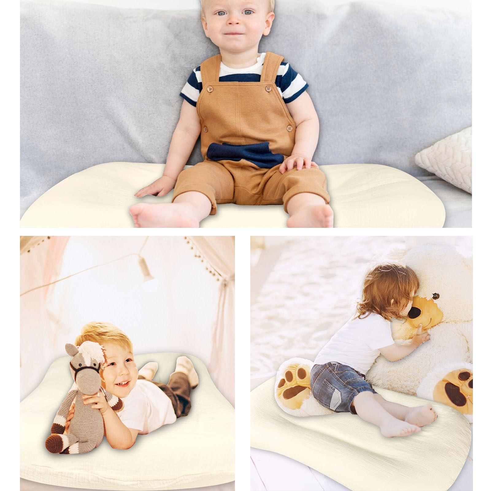 Hooyax muslin lounger cover size 37x21 inches for generous coverage