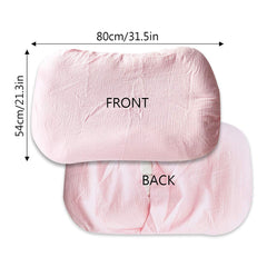 Hooyax muslin lounger cover flat view shows universal 31.5 x 21.3 inch fit.