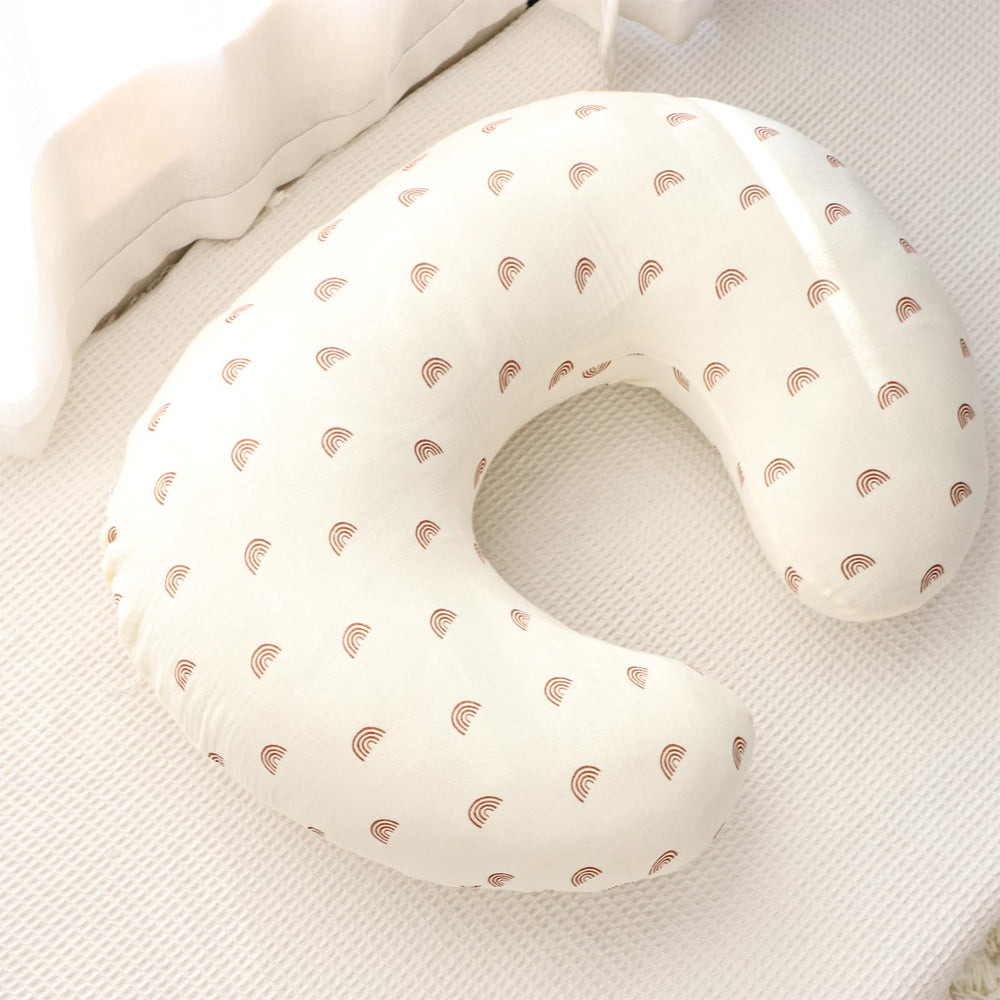 Hooyax muslin nursing pillow cover two-pack display shows value and versatility