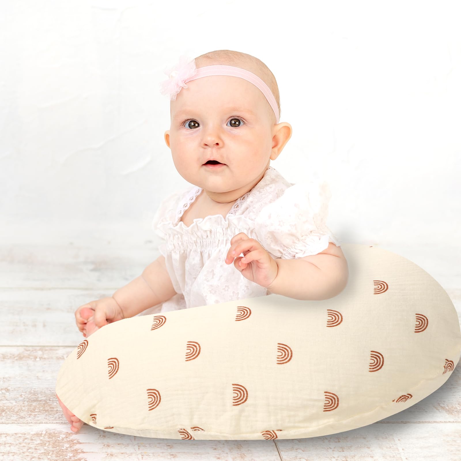 Hooyax muslin nursing pillow cover after washing maintains softness through many cycles