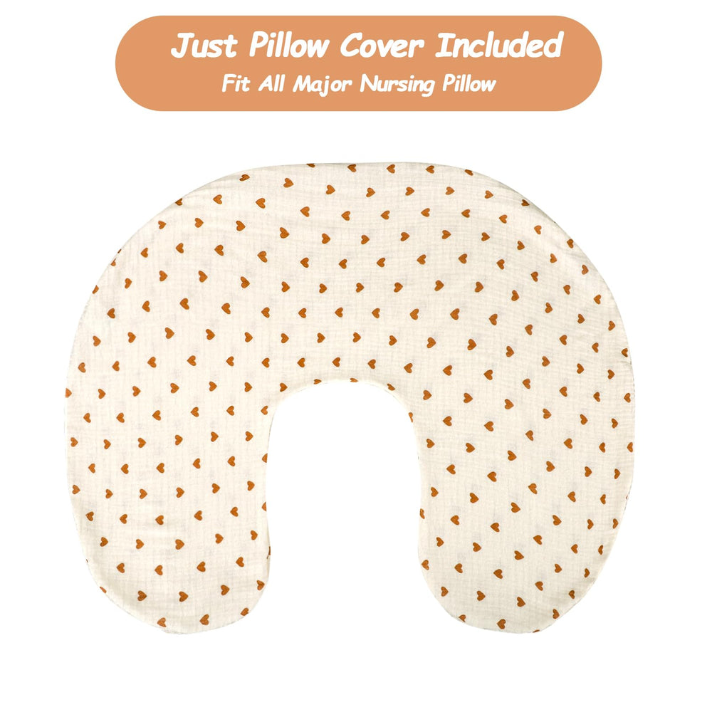 Hooyax pillow cover in use on a feeding pillow, easy to remove for quick cleaning.