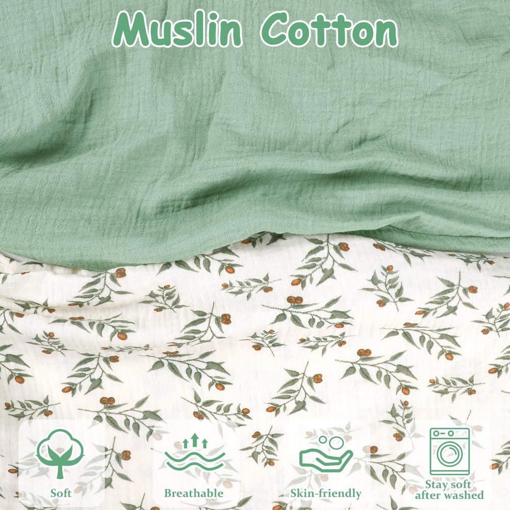 Hooyax Muslin Nursing Pillow Cover invisible zipper for quick changes