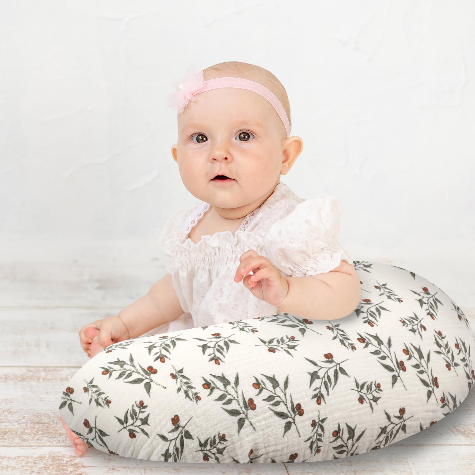 Hooyax Muslin Nursing Pillow Cover pillow compatibility fits most standard pillows