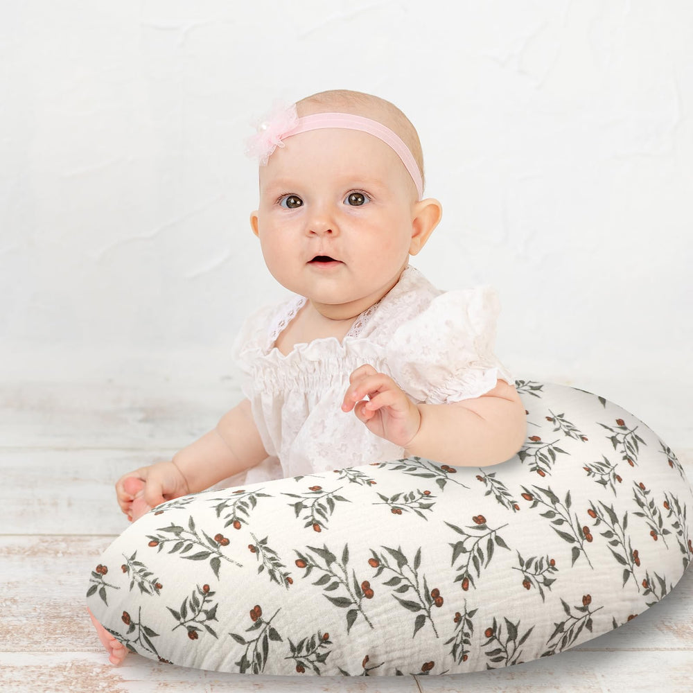 Hooyax Muslin Nursing Pillow Cover pillow compatibility fits most standard pillows