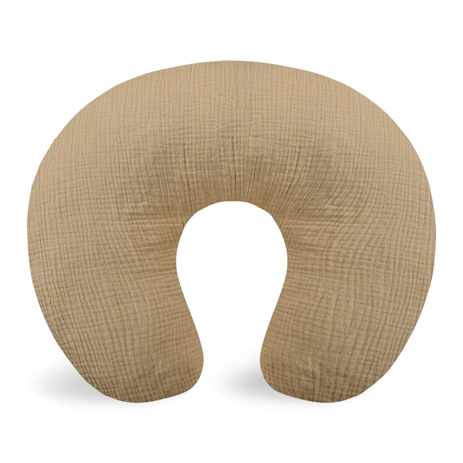 Hooyax muslin nursing pillow cover shows soft texture for gentle skin comfort.