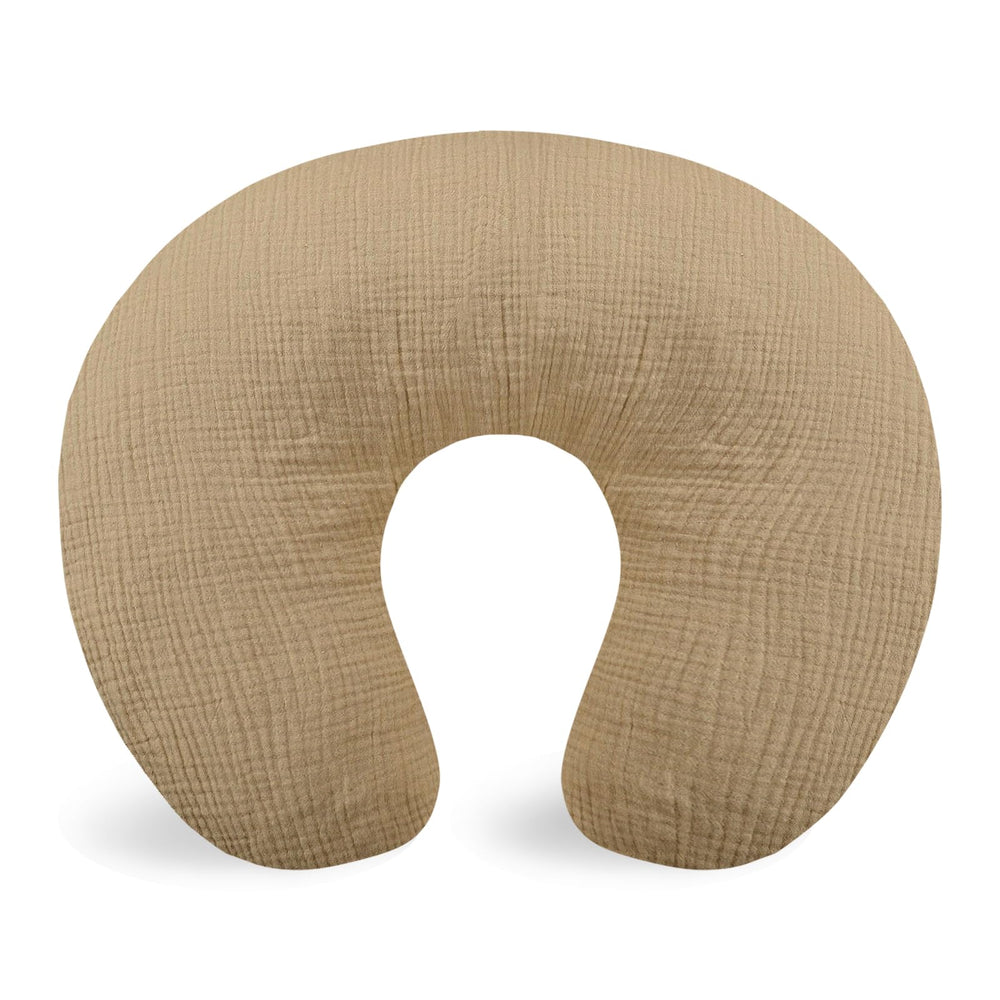 Hooyax muslin nursing pillow cover shows soft texture for gentle skin comfort.