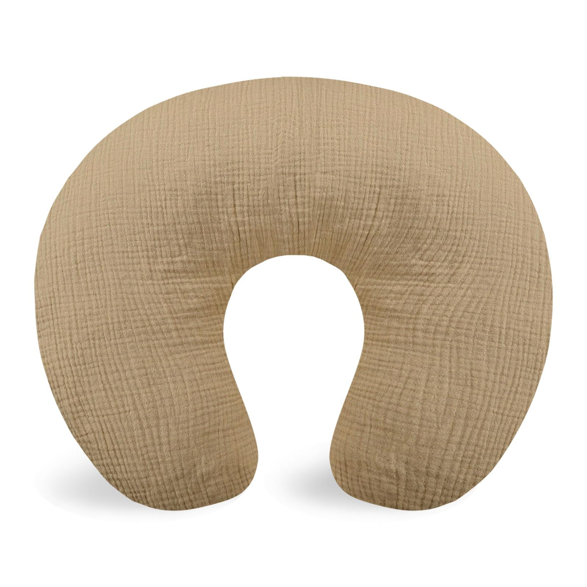 Hooyax muslin nursing pillow cover shows soft texture for gentle skin comfort.