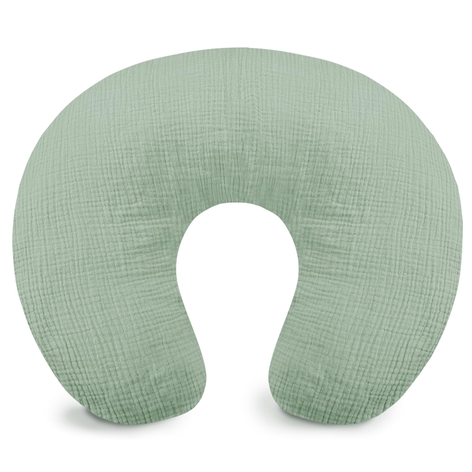 Hooyax Muslin Nursing Pillow Cover soft texture enhances baby comfort during feeding.