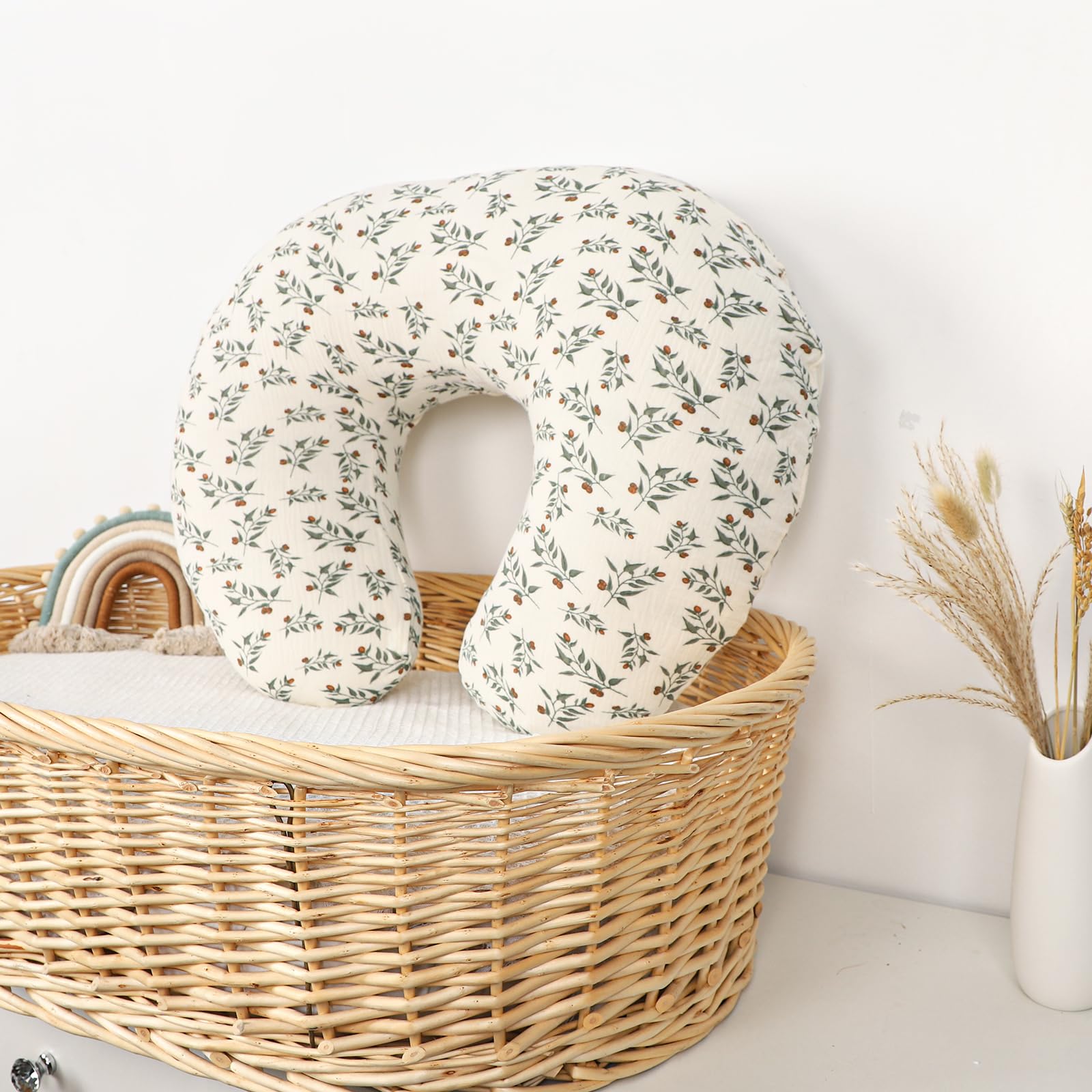 Hooyax Muslin Nursing Pillow Cover wash care machine washable and quick dry