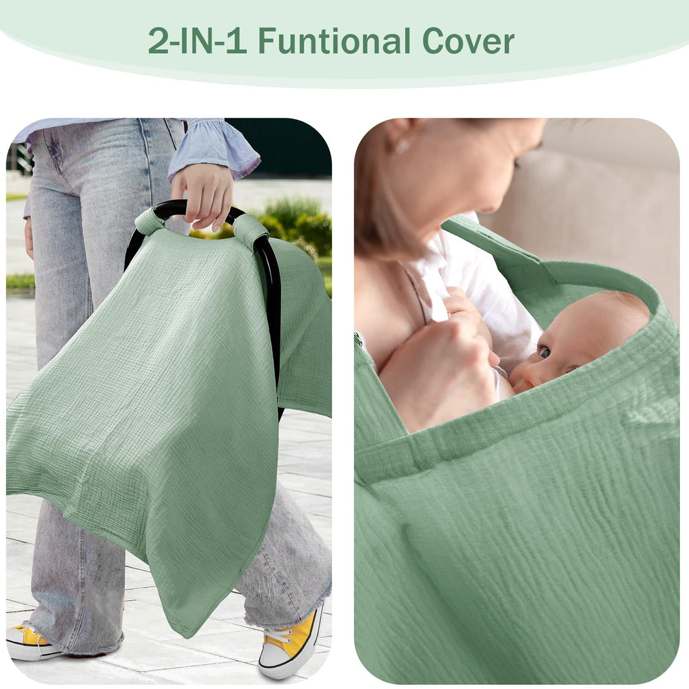 Hooyax nursing cover offers privacy shield for discreet feeding on the go.