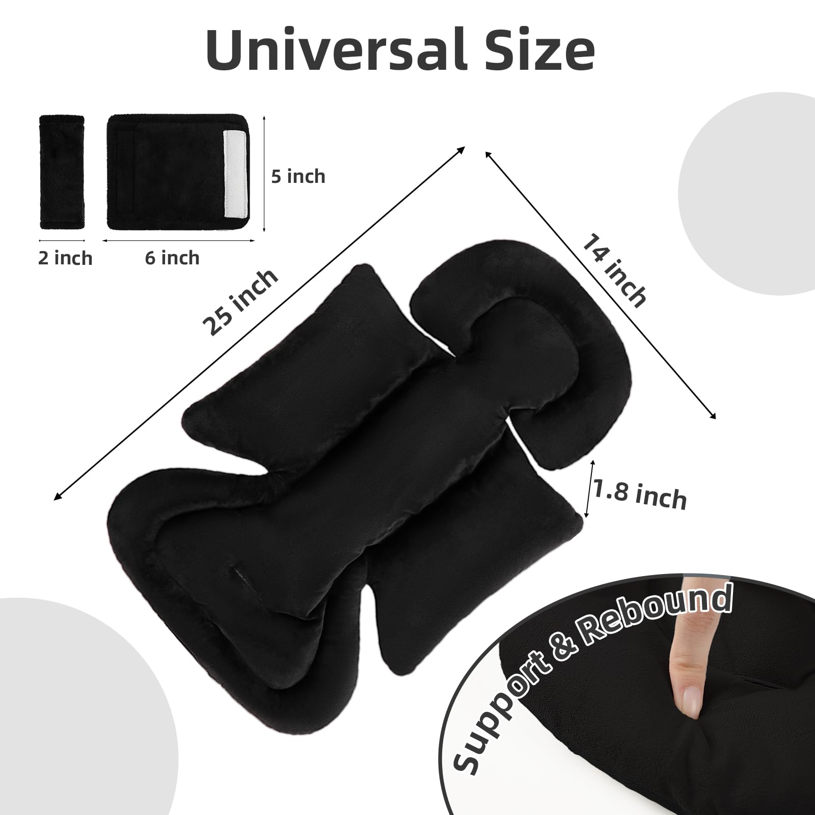 Hooyax protective pad and strap covers keep harness area clean.
