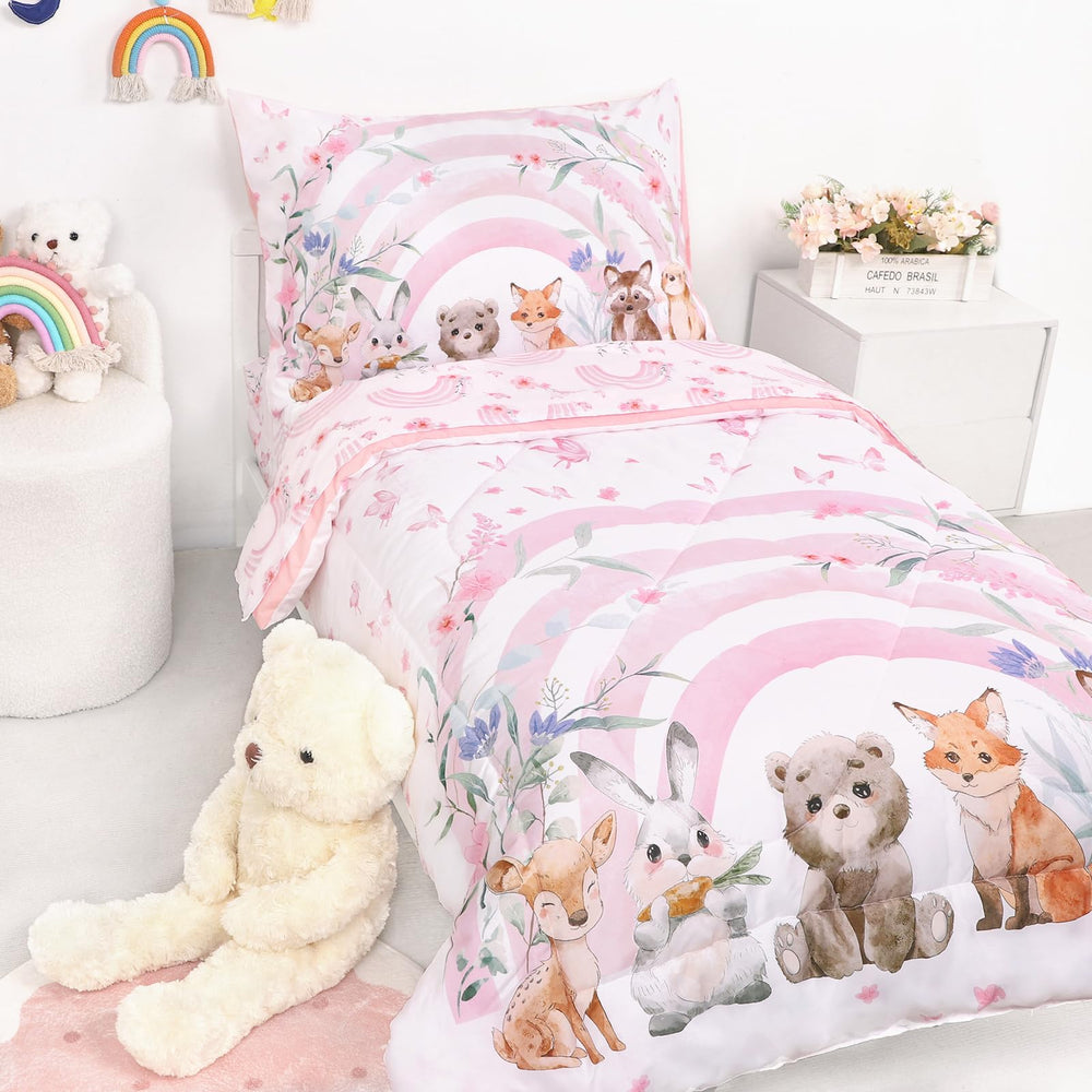 Hooyax fitted sheet 52x28x8 ensures a snug fit on toddler beds