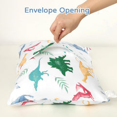 Hooyax dinosaur print pillowcase soft fabric texture for gentle sleep