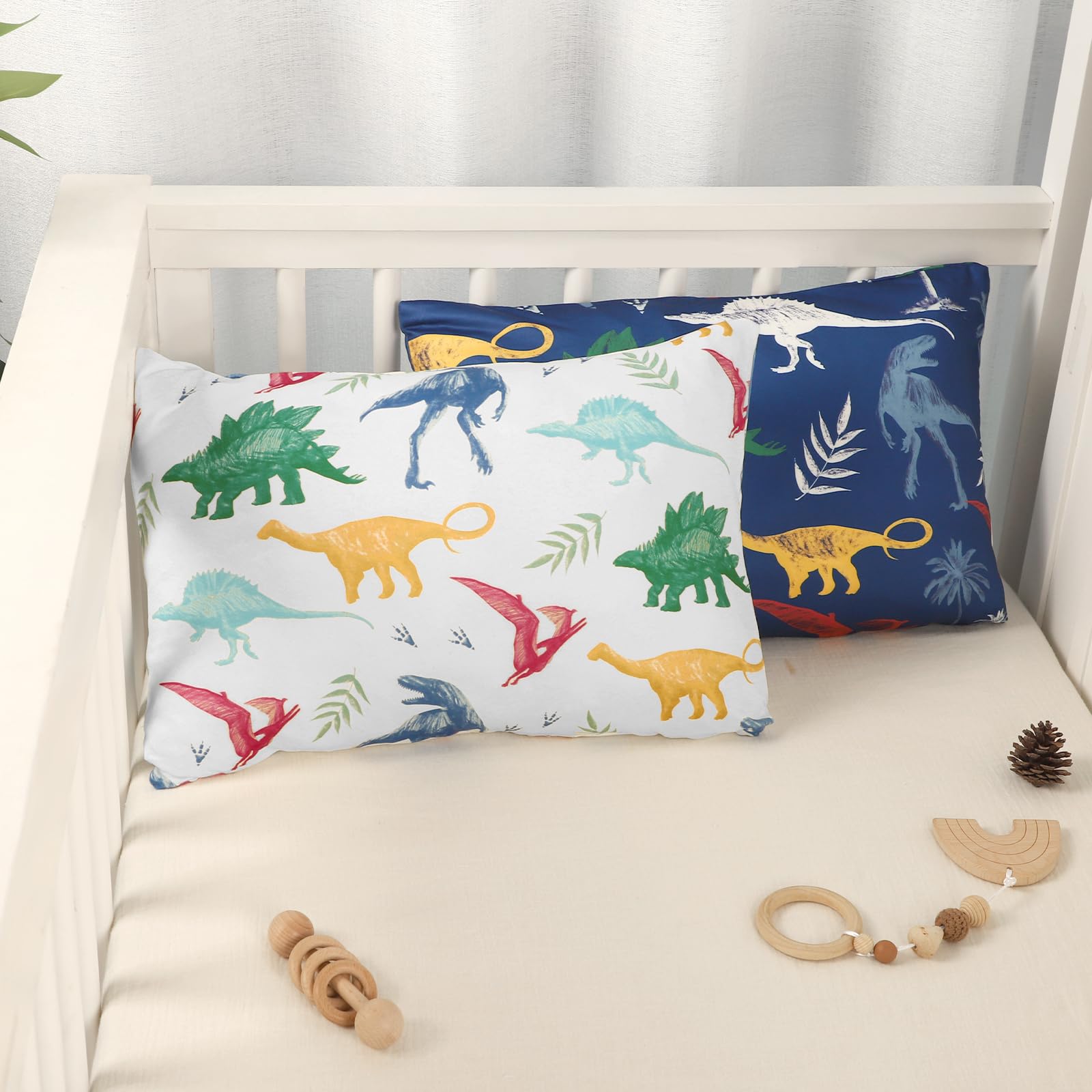Hooyax toddler pillowcase machine washable and colorfast in vivid print