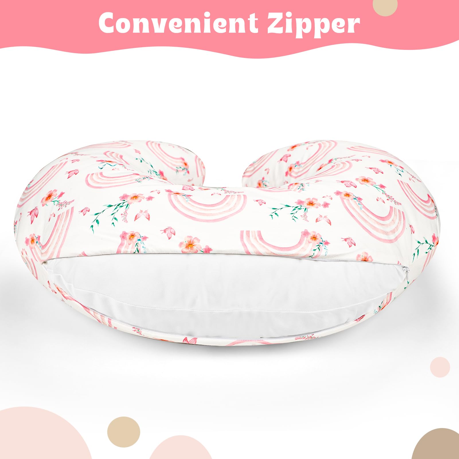 Hooyax universal fit covers most standard nursing pillows securely.