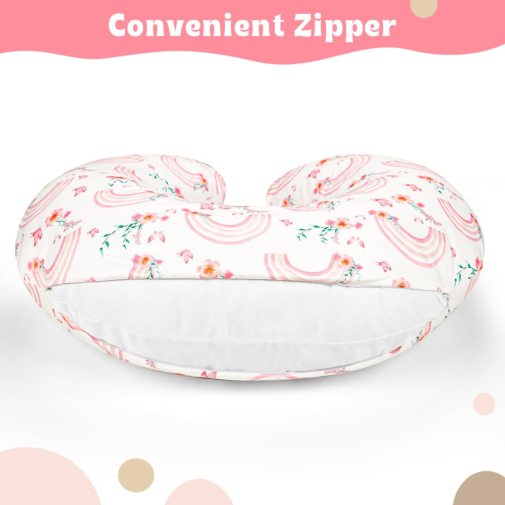 Hooyax universal fit covers most standard nursing pillows securely.