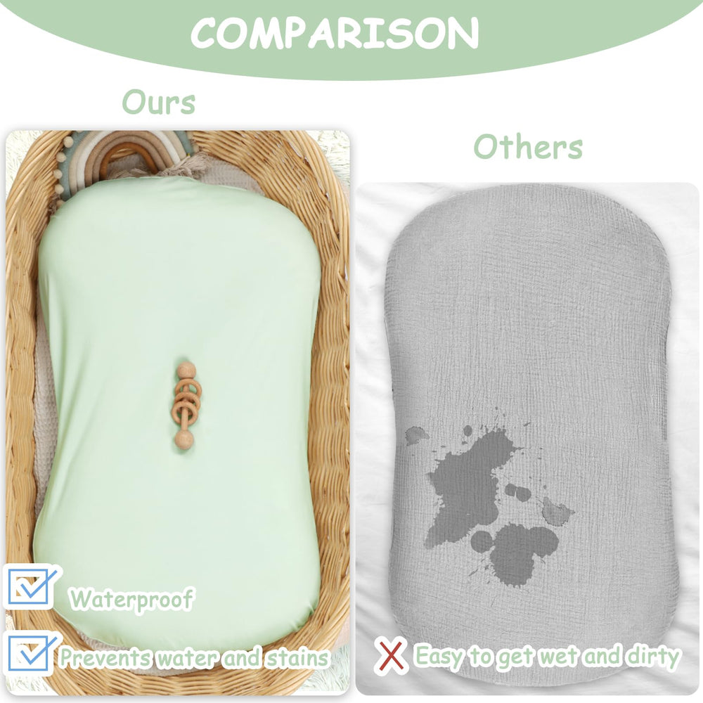 Hooyax baby lounger cover protects from spills while remaining soft to the touch.