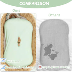 Hooyax baby lounger cover protects from spills while remaining soft to the touch.