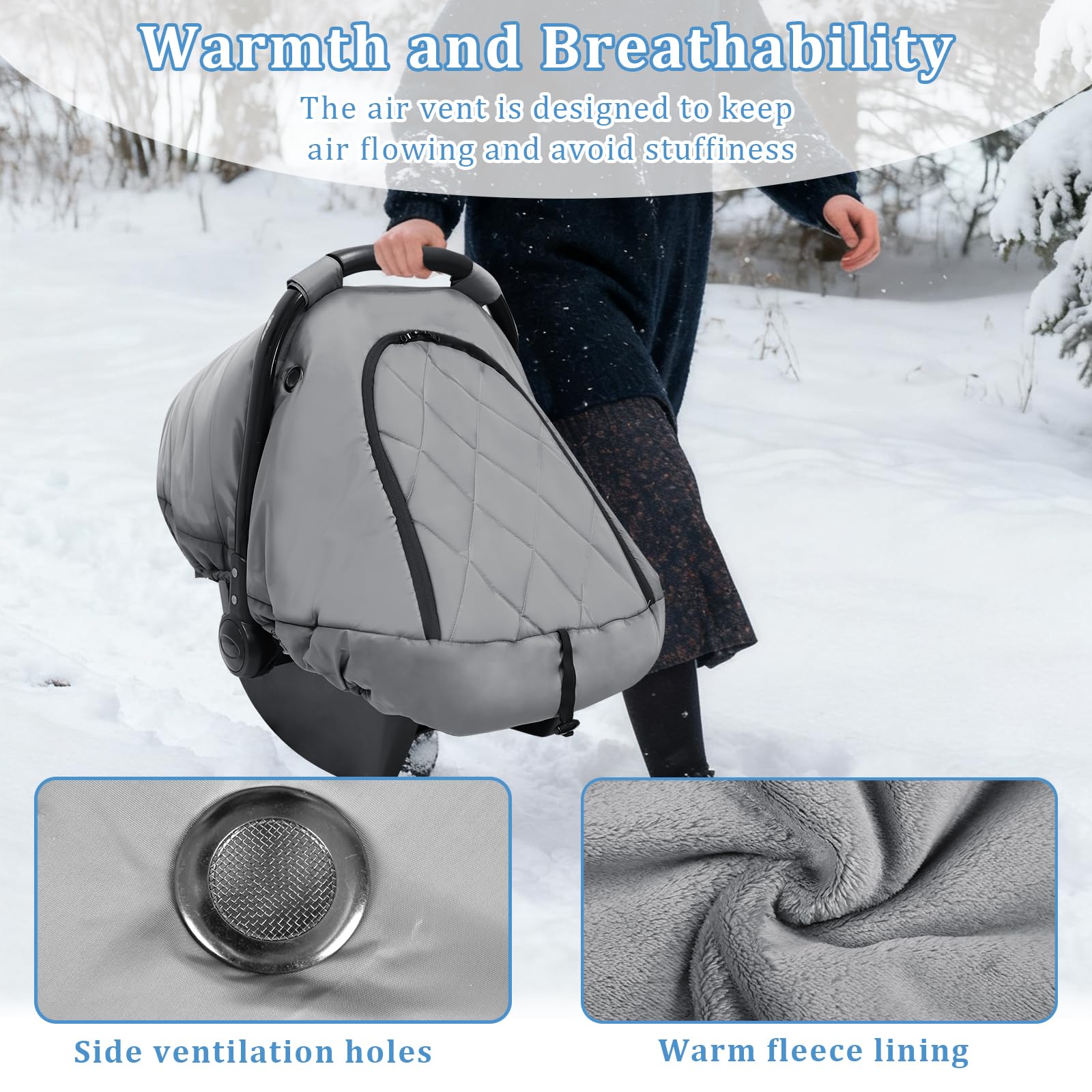 Hooyax waterproof outer car seat cover resists rain and spills