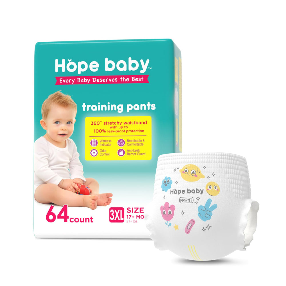 HOPE BABY 4T-5T training underwear pack with 64-count bundle for toddler potty training.