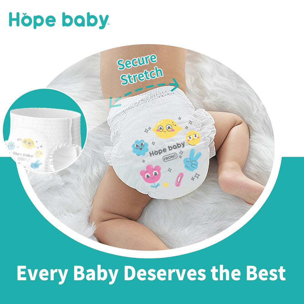 HOPE BABY tear-sides removal design supports quick changes during training.
