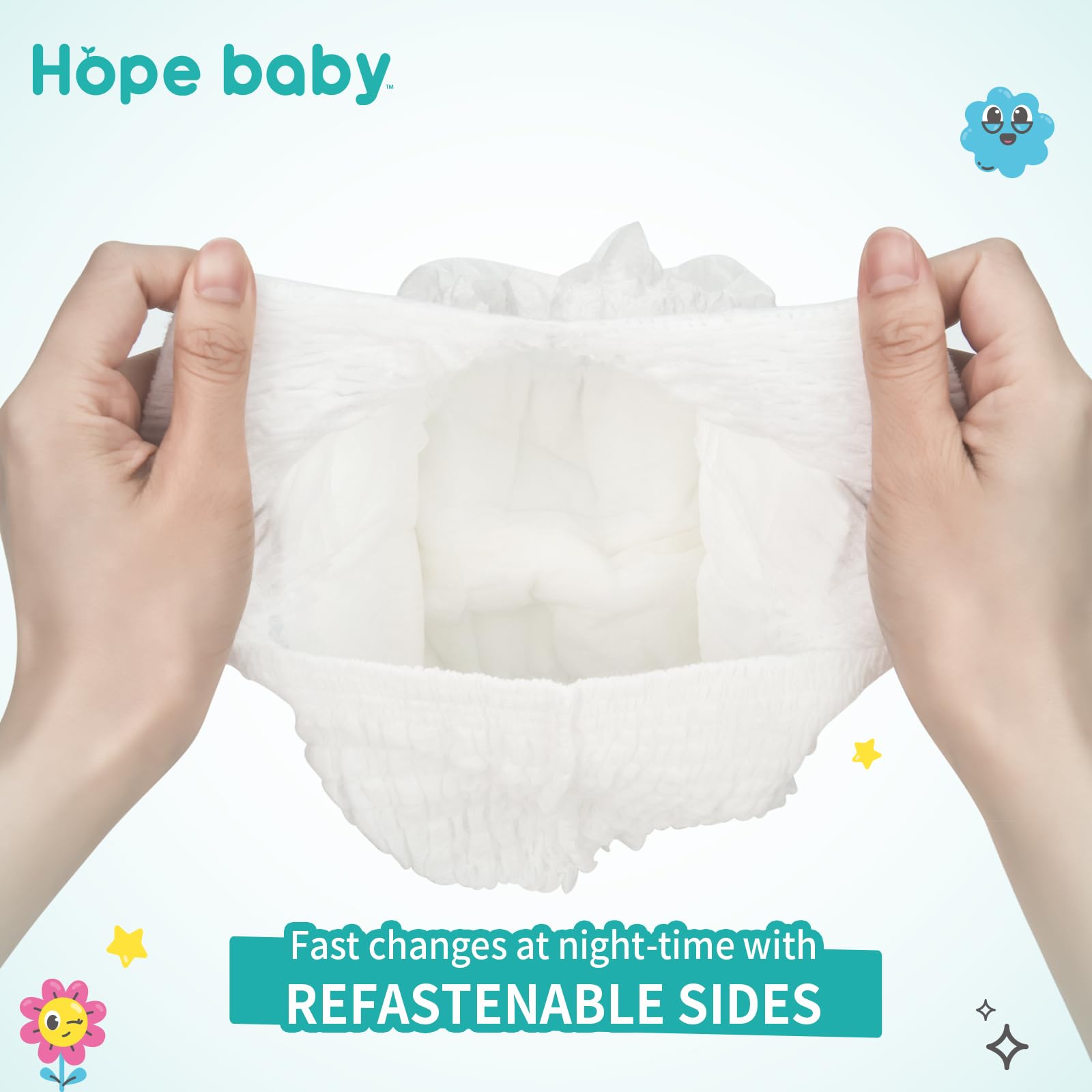 HOPE BABY breathable outer cover close up shows ventilation