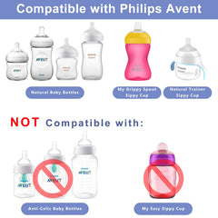 Hopopower soft-spout nipple close-up gentle on gums during transition to a cup