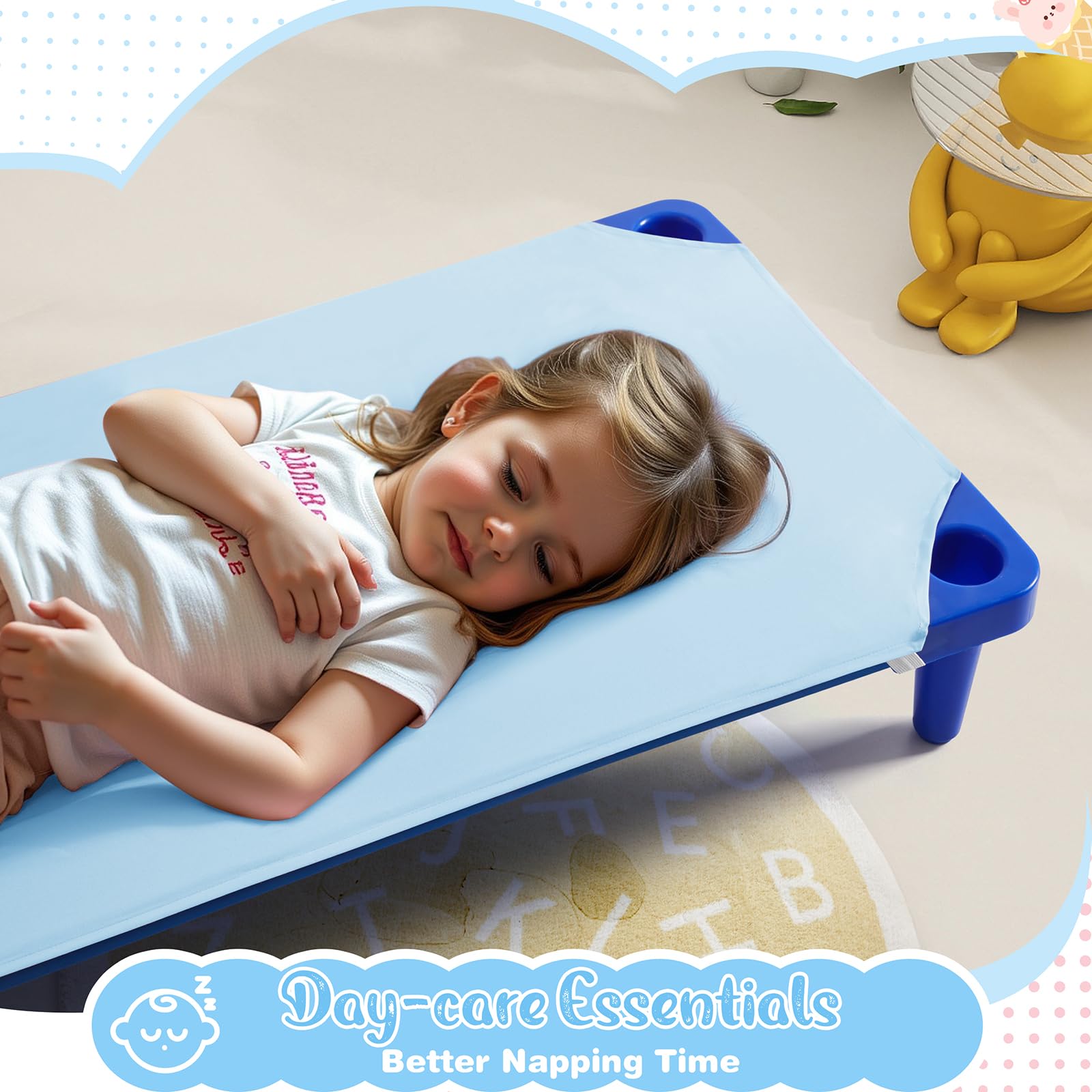 Horbaunal aqua-blue fabric close-up shows soft microfiber for gentle, breathable naps