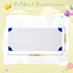 Horbaunal cot sheets are machine washable for quick cleanups.
