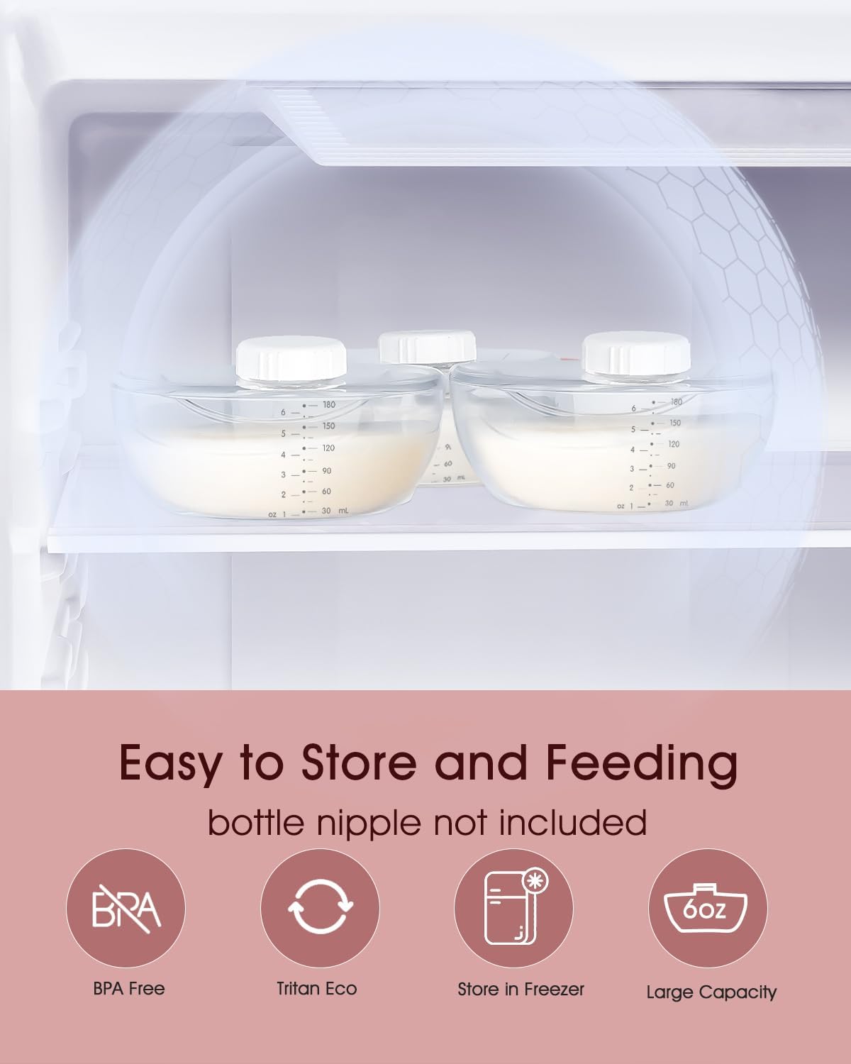 HORIGEN E4 1300 mAh battery provides up to two hours of cordless pumping.