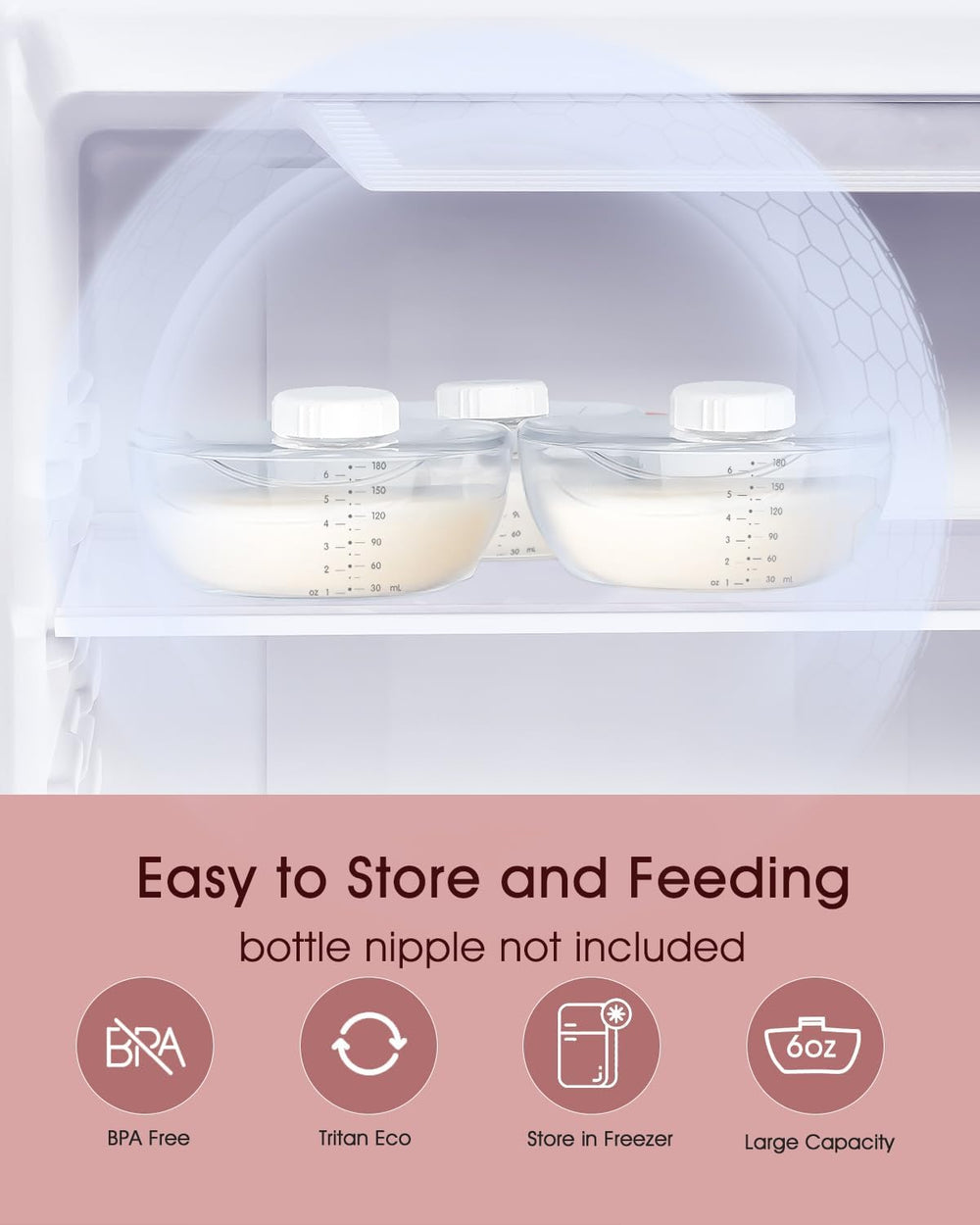 HORIGEN E4 1300 mAh battery provides up to two hours of cordless pumping.