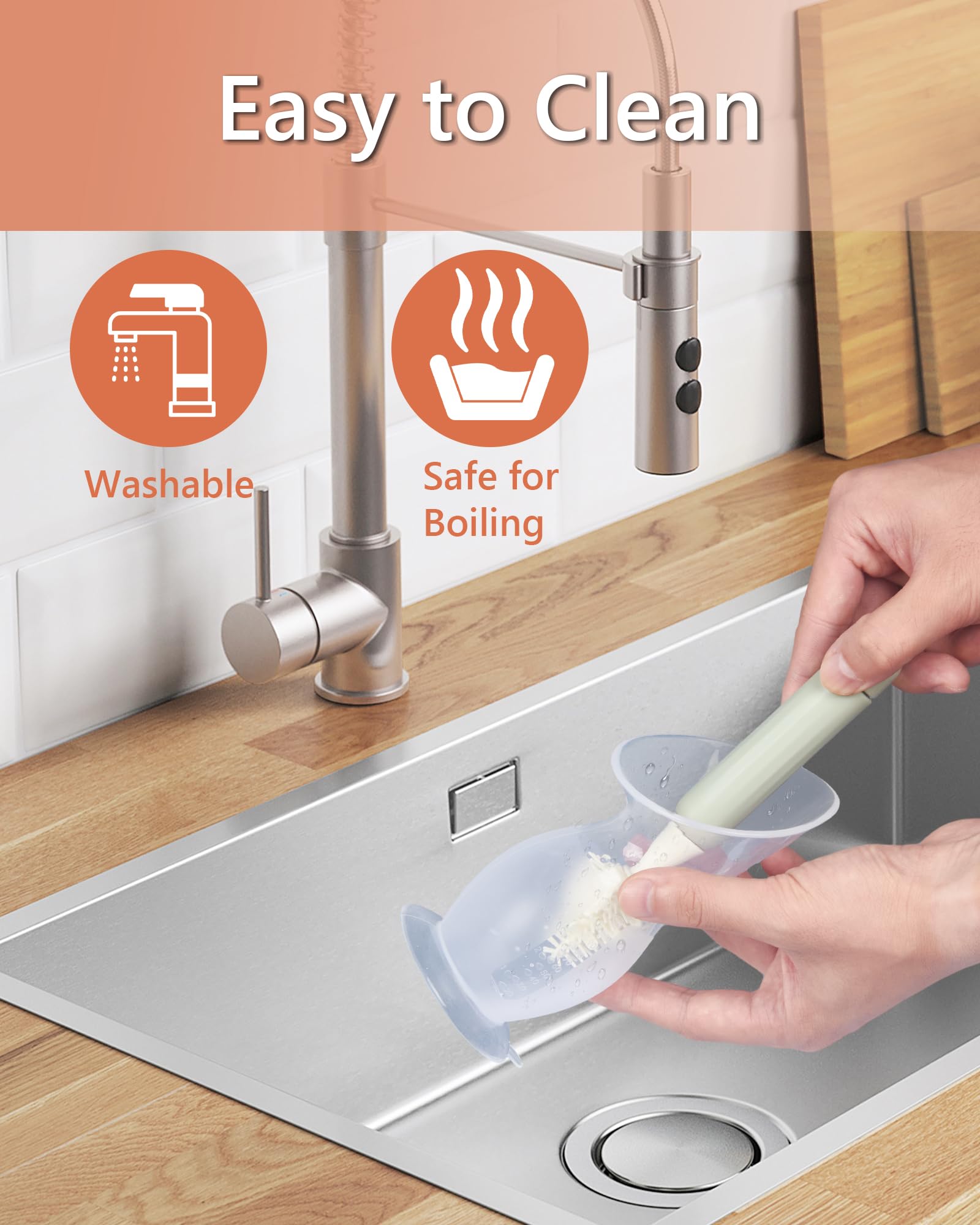 HORIGEN manual pump simple cleaning with warm soap and air drying