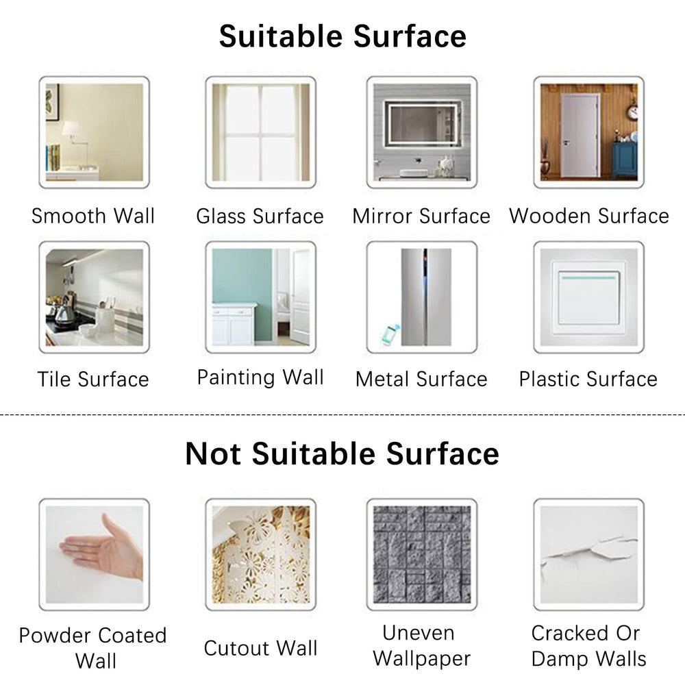 HOSTK 15.7 by 11.8 inch decal fits medium walls and creates depth.