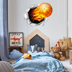 HOSTK wall decal flying through a wall suits living spaces, gyms, and classrooms.