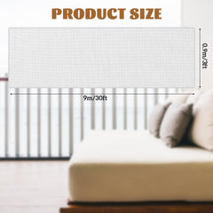 Hosuly balcony netting in white blends with decor while protecting kids