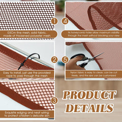 Hosuly brown netting on railing blends with apartment balcony aesthetic.