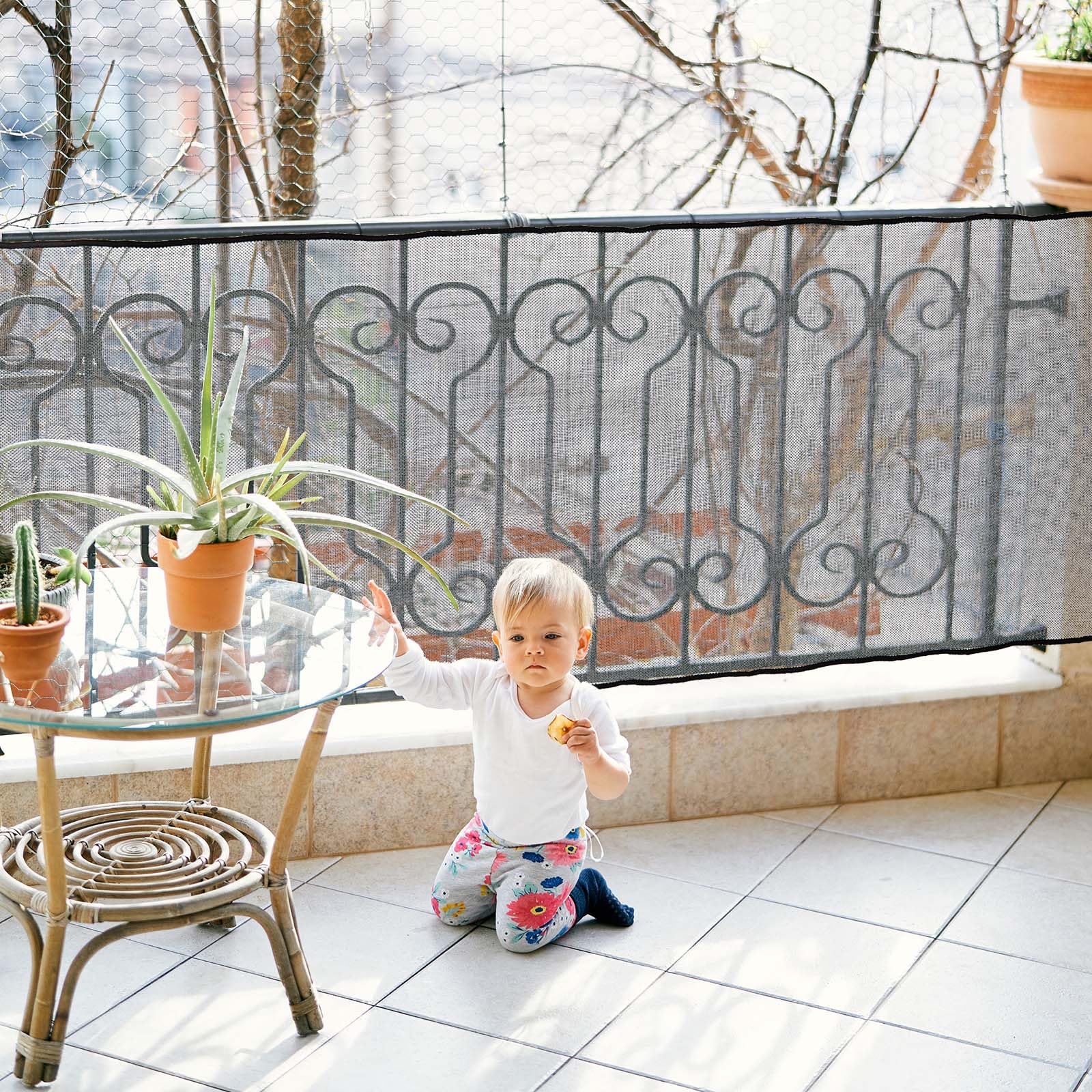 Hosuly kid-pet safety netting assembly example illustrates long-term coverage.