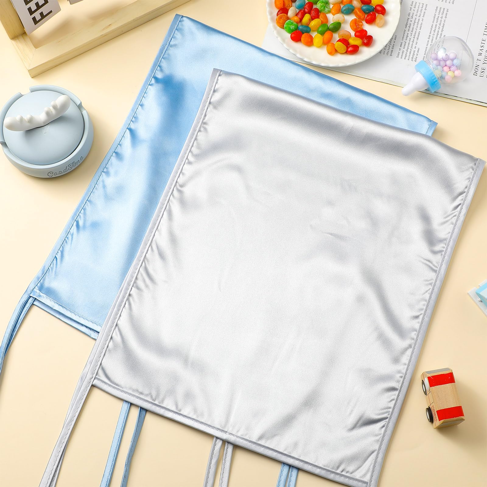 Hosuly satin bassinet sheet size 74x30.5 cm for standard bassinets