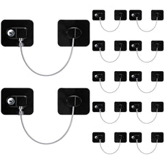 Hoteam 12-pack refrigerator locks group view for comprehensive child safety solution