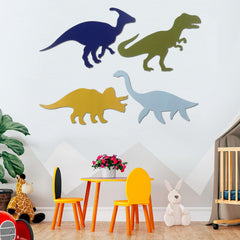 Hoteam dinosaur wall decors triceratops-hanging creates a playful, educational display