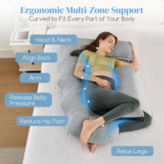 HOTHUGZ pillow multi-use for nursing, reading, and relaxation.